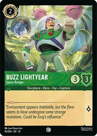 Image of Buzz Lightyear - Space Ranger (76/204) - Wilds Unknown Cold Foil