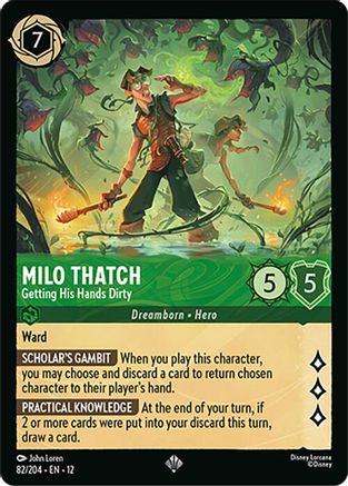 Image of Milo Thatch - Getting His Hands Dirty (82/204) - Wilds Unknown