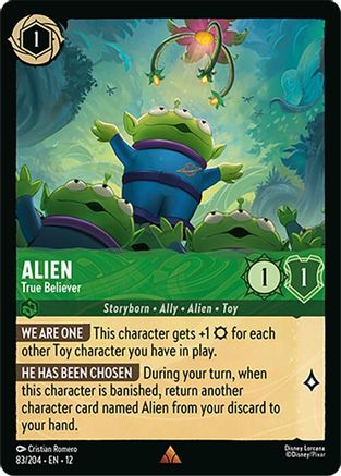 Image of Alien - True Believer (83/204) - Wilds Unknown Cold Foil
