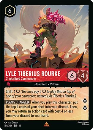 Image of Lyle Tiberius Rourke - Crystallized Commander (103/204) - Wilds Unknown