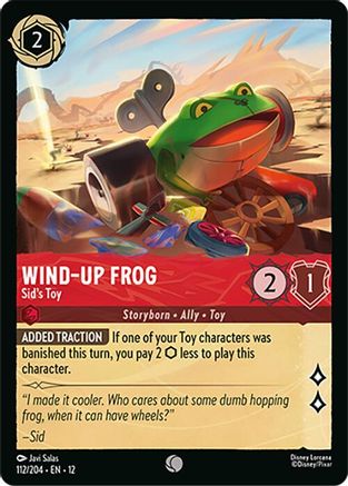 Image of Wind-Up Frog - Sid's Toy (112/204) - Wilds Unknown Cold Foil