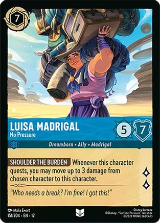 Image of Luisa Madrigal - No Pressure (151/204) - Wilds Unknown