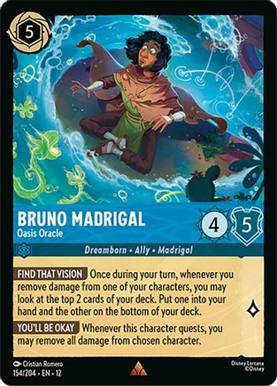 Image of Bruno Madrigal - Oasis Oracle (154/204) - Wilds Unknown Cold Foil