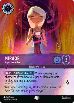 Image of Mirage - Super Recruiter (Epic) (208/204) - Wilds Unknown Holofoil