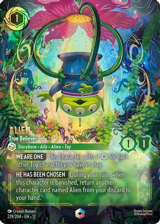 Image of Alien - True Believer (Enchanted) (229/204) - Wilds Unknown Holofoil