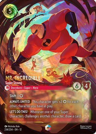 Image of Mr. Incredible - Super Strong (Enchanted) (234/204) - Wilds Unknown Holofoil