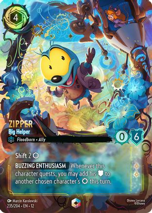 Image of Zipper - Big Helper (Enchanted) (235/204) - Wilds Unknown Holofoil