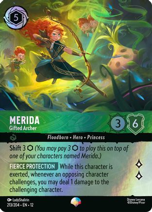 Image of Merida - Gifted Archer (Epic) (213/204) - Wilds Unknown Holofoil