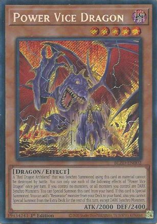 Image of Power Vice Dragon (BLZD-EN002) - Blazing Dominion 1st Edition