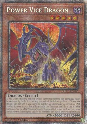 Image of Power Vice Dragon (Starlight Rare) (BLZD-EN002) - Blazing Dominion 1st Edition