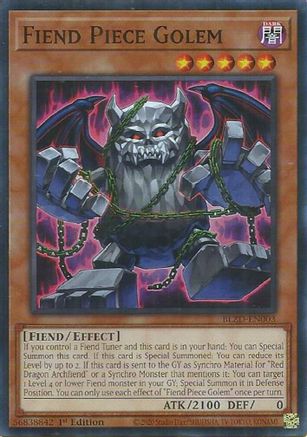Image of Fiend Piece Golem (BLZD-EN003) - Blazing Dominion 1st Edition