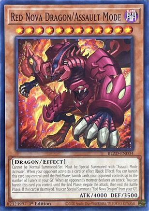 Image of Red Nova Dragon/Assault Mode (BLZD-EN004) - Blazing Dominion 1st Edition