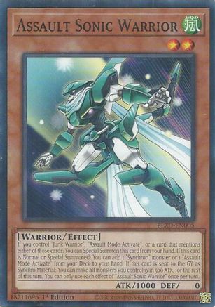 Image of Assault Sonic Warrior (BLZD-EN005) - Blazing Dominion 1st Edition