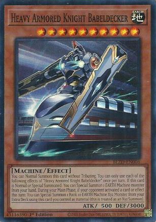 Image of Heavy Armored Knight Babeldecker (BLZD-EN006) - Blazing Dominion 1st Edition