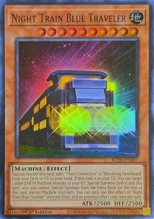 Image of Night Train Blue Traveler (BLZD-EN007) - Blazing Dominion 1st Edition