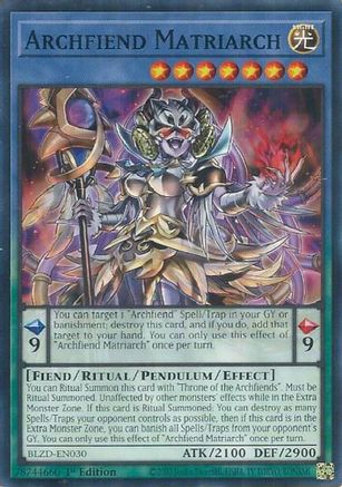 Image of Archfiend Matriarch (BLZD-EN030) - Blazing Dominion 1st Edition
