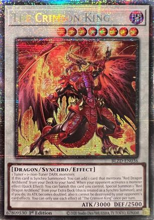 Image of The Crimson King (Starlight Rare) (BLZD-EN036) - Blazing Dominion 1st Edition