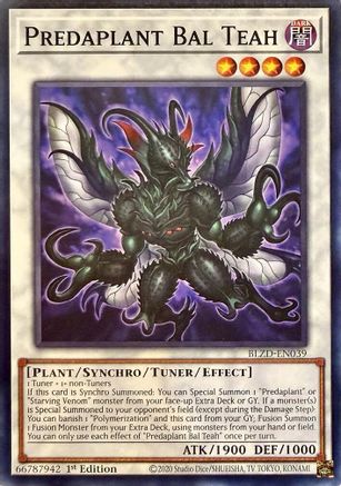 Image of Predaplant Bal Teah (BLZD-EN039) - Blazing Dominion 1st Edition