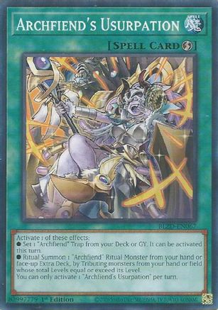 Image of Archfiend's Usurpation (BLZD-EN067) - Blazing Dominion 1st Edition