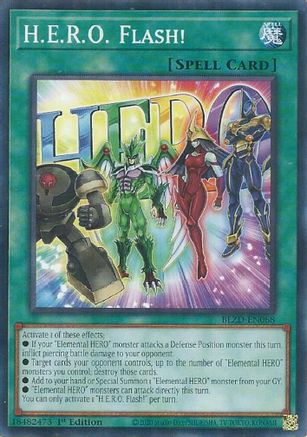 Image of H.E.R.O. Flash! (BLZD-EN068) - Blazing Dominion 1st Edition
