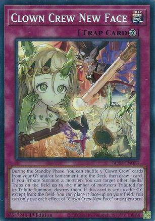 Image of Clown Crew New Face (BLZD-EN074) - Blazing Dominion 1st Edition