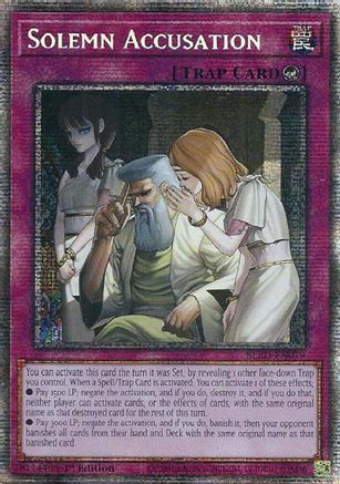 Image of Solemn Accusation (Starlight Rare) (BLZD-EN079) - Blazing Dominion 1st Edition