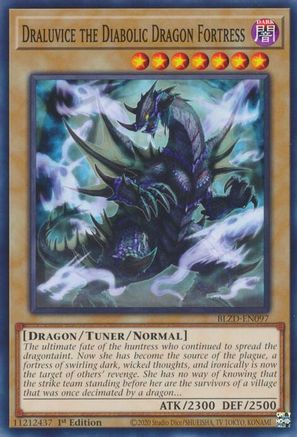 Image of Draluvice the Diabolic Dragon Fortress (BLZD-EN097) - Blazing Dominion 1st Edition