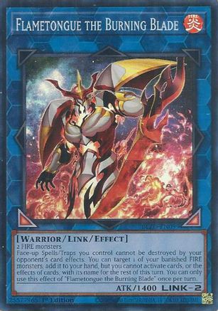 Image of Flametongue the Burning Blade (BLZD-EN099) - Blazing Dominion 1st Edition