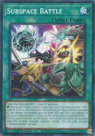 Image of Subspace Battle (BLZD-EN100) - Blazing Dominion 1st Edition