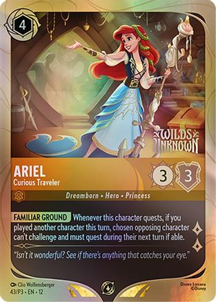 Image of Ariel - Curious Traveler (43) - Disney Lorcana Promo Cards Holofoil