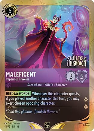 Image of Maleficent - Imperious Traveler (44) - Disney Lorcana Promo Cards Holofoil