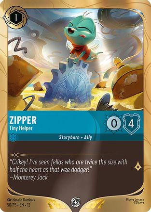 Image of Zipper - Tiny Helper (50) - Disney Lorcana Promo Cards Holofoil