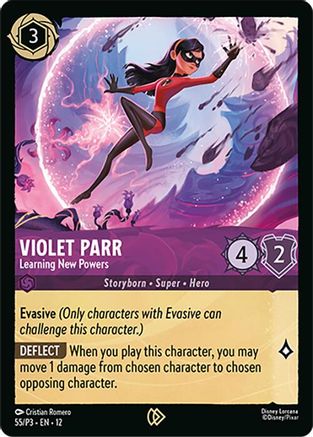 Image of Violet Parr - Learning New Powers (55) - Disney Lorcana Promo Cards Cold Foil