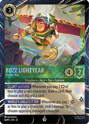 Image of Buzz Lightyear - On the Way (56) - Disney Lorcana Promo Cards Holofoil