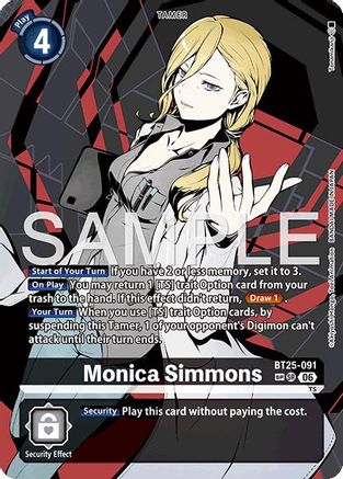 Image of Monica Simmons (SP) (BT25-091) - Dual Revolution Foil