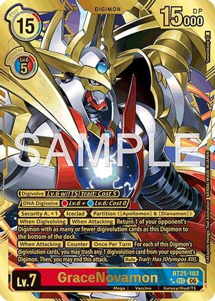 Image of GraceNovamon (Rare Pull) (BT25-103) - Dual Revolution Foil