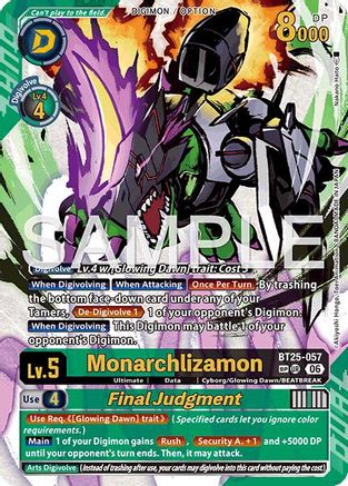 Image of Monarchlizamon // Final Judgement (SP) (BT25-057) - Dual Revolution Foil