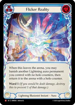 Image of Flicker Reality (OMN005) - Omens of the Third Age Rainbow Foil