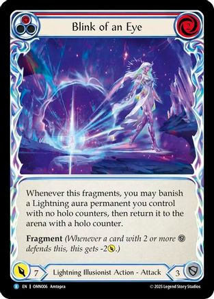 Image of Blink of an Eye (OMN006) - Omens of the Third Age Rainbow Foil