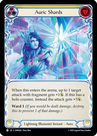 Image of Auric Shards (Yellow) (OMN028) - Omens of the Third Age Rainbow Foil