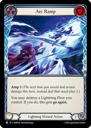 Image of Arc Ramp (Blue) (OMN102) - Omens of the Third Age Rainbow Foil