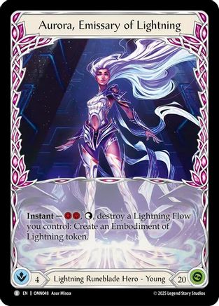 Image of Aurora, Emissary of Lightning (OMN048) - Omens of the Third Age