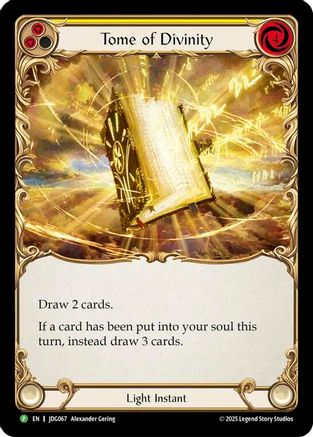 Image of Tome of Divinity - JDG067 (JDG067) - Flesh and Blood: Promo Cards Cold Foil