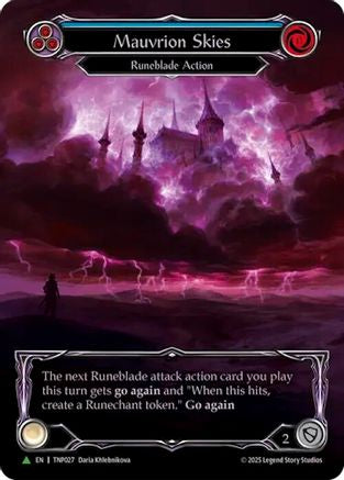 Image of Mauvrion Skies (Blue) (Marvel) - TNP027 (TNP027) - Flesh and Blood: Promo Cards Rainbow Foil