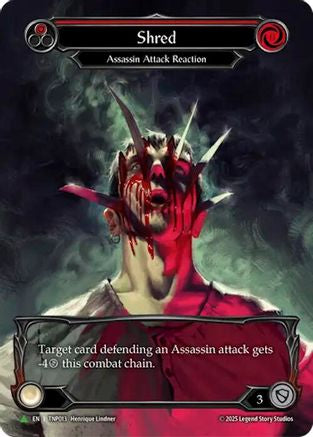 Image of Shred (Red) (Marvel) - TNP013 (TNP013) - Flesh and Blood: Promo Cards Rainbow Foil