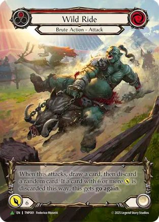 Image of Wild Ride (Red) (Marvel) - TNP001 (TNP001) - Flesh and Blood: Promo Cards Rainbow Foil