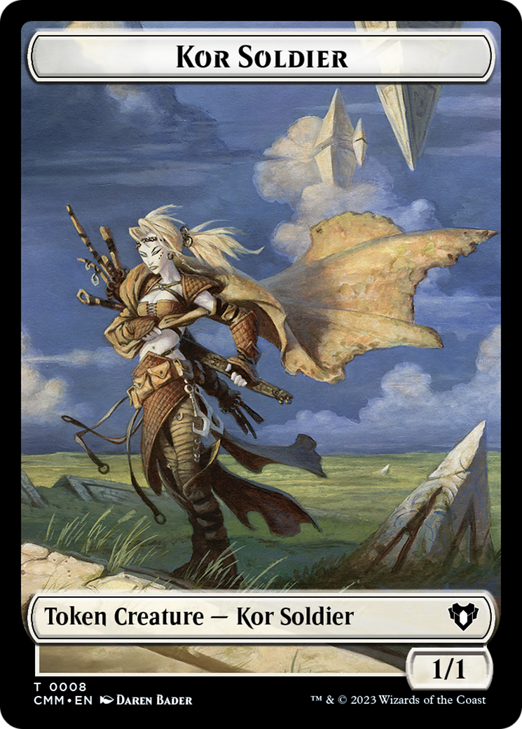 Image of Kor Soldier Token [Commander Masters Tokens]