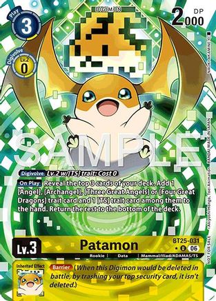 Image of Patamon (Full Art) (BT25-031) - Dual Revolution Foil