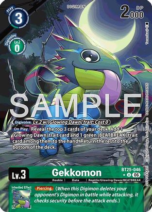 Image of Gekkomon (Full Art) (BT25-046) - Dual Revolution Foil