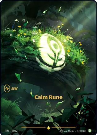 Image of Calm Rune (Alternate Art) (R02a) - Unleashed Foil